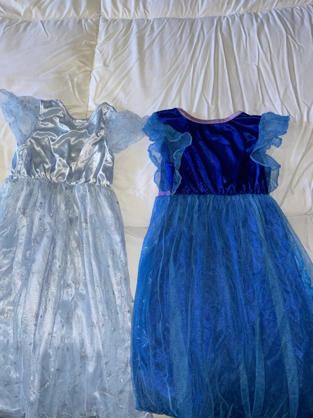 Disney Elsa Dresses in Blue and Light Blue for Girls